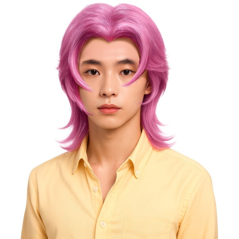 Peluca Kpop Rosa
