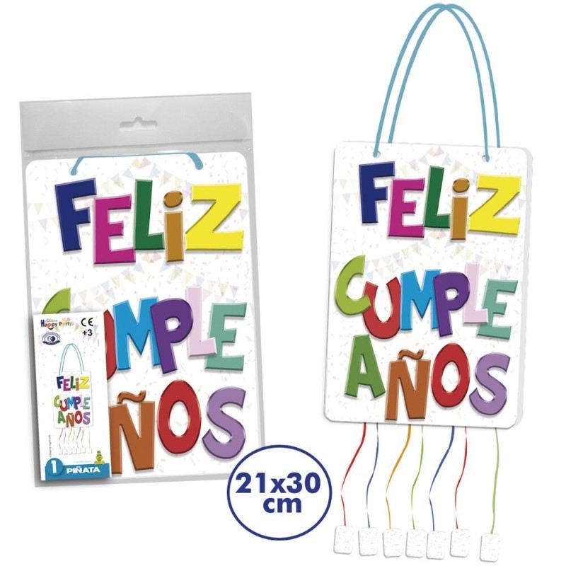 Piñata de feliz cumpleaños