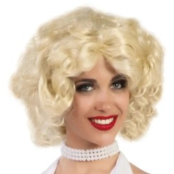 Peluca rubia marilyn