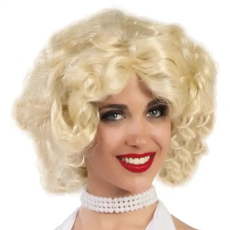 Peluca rubia marilyn