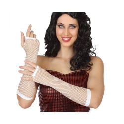 Guantes Largos Rejilla Blancos