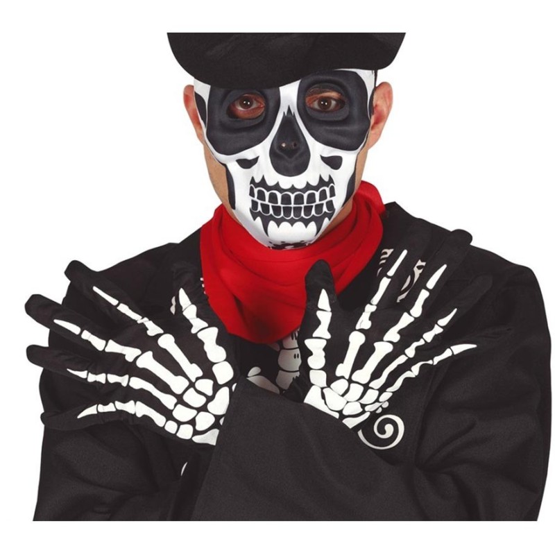 Guantes esqueleto 25 cms.
