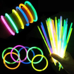 pulseras quimicas paquete de 15