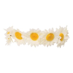 Diadema flores blancas